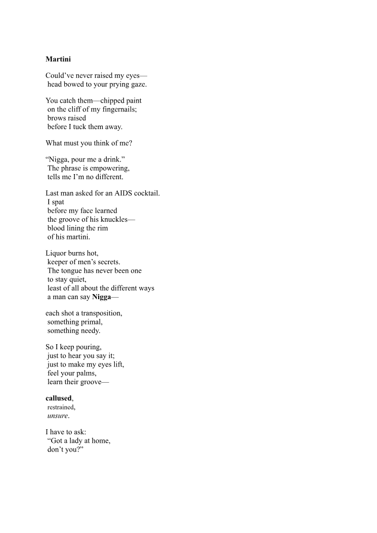 First page of Martini